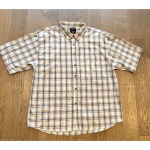 Men's 4XL Plaid Short Sleeve Walnut Creek Casual normcore classic minimalist